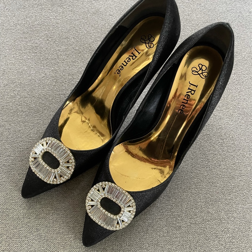 Size 8 Black Stiletto heels